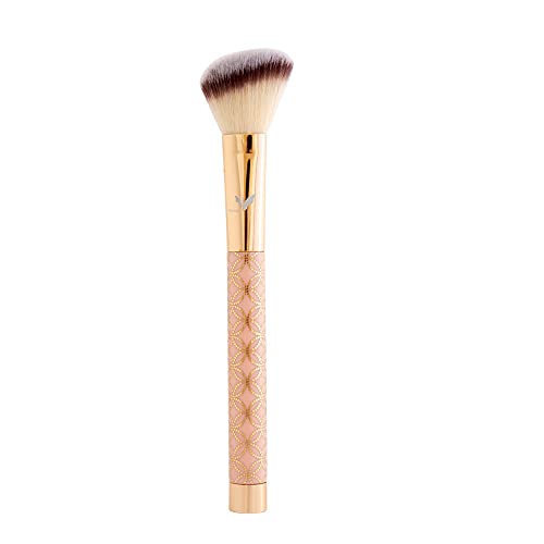 Gloriest Powder Brush, Angled Top Premium Durable Makeup Brush Perfect for Face Contouring, Highlighting, Blending Liquid, Cream and Flawless Powder, Buffing, Blending