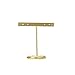 XIANGE100-SHOP Scaffale Earring Tree Stand, Collane di stoccaggio Bracciali Braccialetti Orecchini Holder Organizer, Display Gioielli T Stand 3 Pollici Altezza, Gold Camera da Letto (Size : 3pcs)