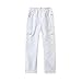 Kids Insulated Snowboard Pants Boys Girls Fleece Lined Hiking Sweatpants Waterproof Windproof (White, 14-15 Years)