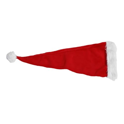 HEALSOPTHY Sombrero de Papá Noel para Gorro Navideño Suave y Cómodo para Fiesta Disfraz de Duende Accesorio de Navidad para Celebraciones