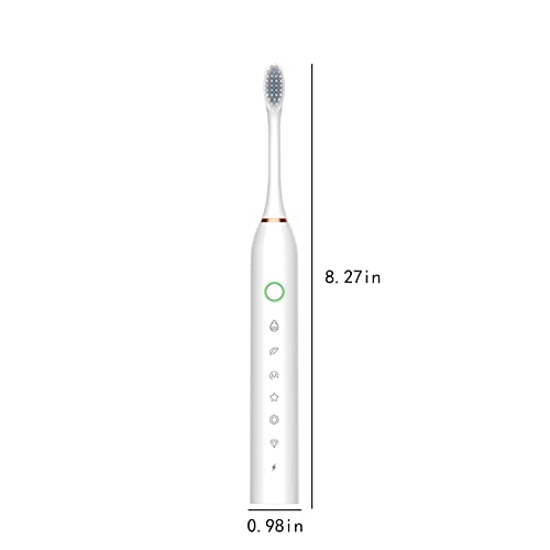 Valseel Sonic Electric Toothbrush For Adults, With 4 Brush Heads, 6 Cleaning Modes, Smart Timer, Ipx7 Waterproof Gentle And Effective Clean Teeth, Rechargeable Travel Toothbrushes #TOP3
