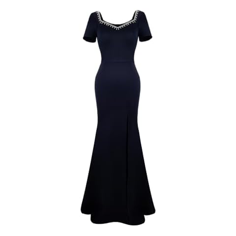 Angel-fashions Elegant Navy Blue Evening Dress Cover