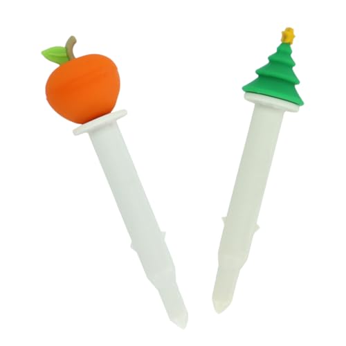 FUNOMOCYA 2pcs Turkey Thermometer Oven Safe Meat Thermometer Stainless Steel Food Gauge Baking BBQ