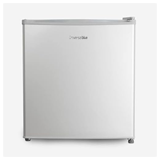UNIVERSALBLUE Mini Bar 48 litros Plata | Frigorífico Pequeño | Nevera Eléctrica | Congelador minibar Plateado