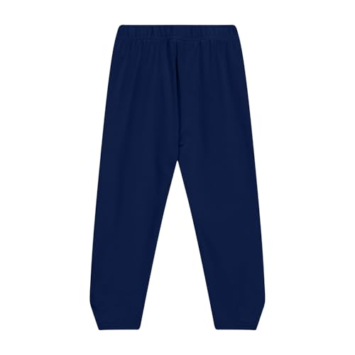 Girls' 𝐂apri Leggings Kids Cropped 𝐂apri Leggings Summer Basic School Sports Dance Soft Workout (Navy, 13-14 Years)4