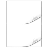 Methdic Shipping Labels 8-1/2"×5-1/2" 200 Labels Sticker Paper for Laser/Ink Jet Printer Mailing Lab