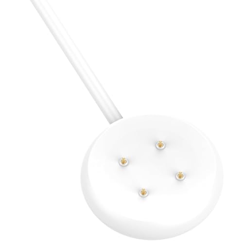 Compatible for Fitbit Ace LTE Charger Replacement USB Charging Cable Dock Stand for Google Fitbit Ace LTE Smartwatch, 2Pack 3.3Ft Durable Portable Charger Dock Cord, Black&White