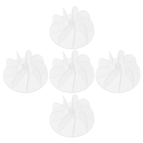 ADOCARN Aspas de Ventilador de Plástico 5 Piezas Duradero Resistentes y Fáciles de Instalar, Accesorio Adecuado para Reemplazo para Secador de Pelo o Salón