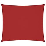 Vopese Sonnensegel Oxford-Gewebe Rechteckig 2x2,5 m Rot Sonnensegel Rasen, Garten Model135639