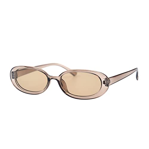Image of Shiratori Women's Retro Oval Holiday Sunglasses Non-polarized UV400