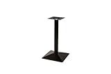 SAM Standfuß Einzelsäule | Metall schwarz lackiert | Tischfuß inkl. Montageschrauben für Tischplatten | Tischgestell für Bistrotische & Esstische | 41x41x72 cm