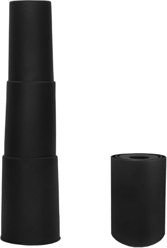 Image of Css Telescoping Gas Cylinder Lift Dust Cover Shroud for Office Chair, Black, 33 cm x 11.4 cm