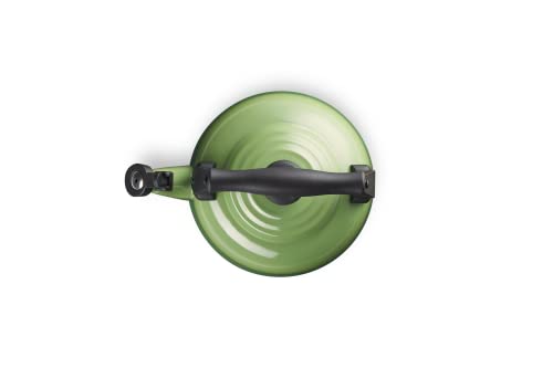 Le Creuset Traditional Stove-Top Kettle with Whistle, Suitable for All Hob Types Including Induction, Enamelled Steel, Capacity: 2.1 L, Bamboo, 40102024080000 - Image 3
