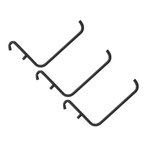 Angoily Pegboard Shelf Brackets 3 Pack Metal Hooks Heavy Duty Wall Organizer for Peg Board Accessories Desktop Garage