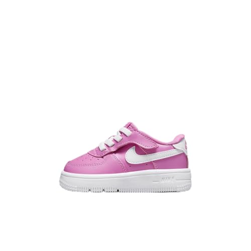 Nike Force 1 Low EasyOn Baby/Toddler Shoes (FN0236-600, Playful Pink/White) Size 2