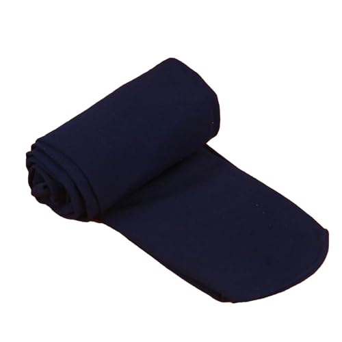 Candy Colors - Calcetines opacos con pies, medias delgadas para mujer, medias de maternidad, talla grande, azul marino, Altoa única