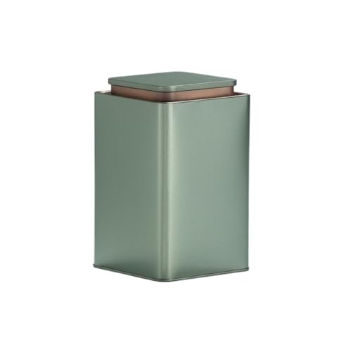 Caja de té, contenedor de almacenamiento de té a granel, latas, latas cuadradas, latas vacías, juegos de té, latas individuales, latas de almacenamiento de condimentos de cocina, tarro de almacenamien