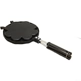Herzwaffel Pfanne 4er Aluminium Waffeleisen mit klappbarem