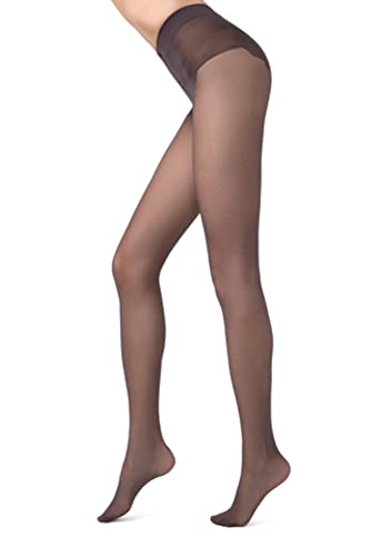 Image of Conte French Cut Sheer Pantyhose Tights with Lace Top Panties Bikini 20 Den
