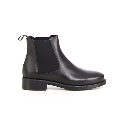 Frau 98N3 Noir Beatles Chaussures Femme Bottines Cuir élastique - Les Beatles, Paul McCartney, John Lennon, RIngo Starr, George Harrison Frau 98N3 Noir Beatles Chaussures Femme Bottines Cuir élastique – Image 3