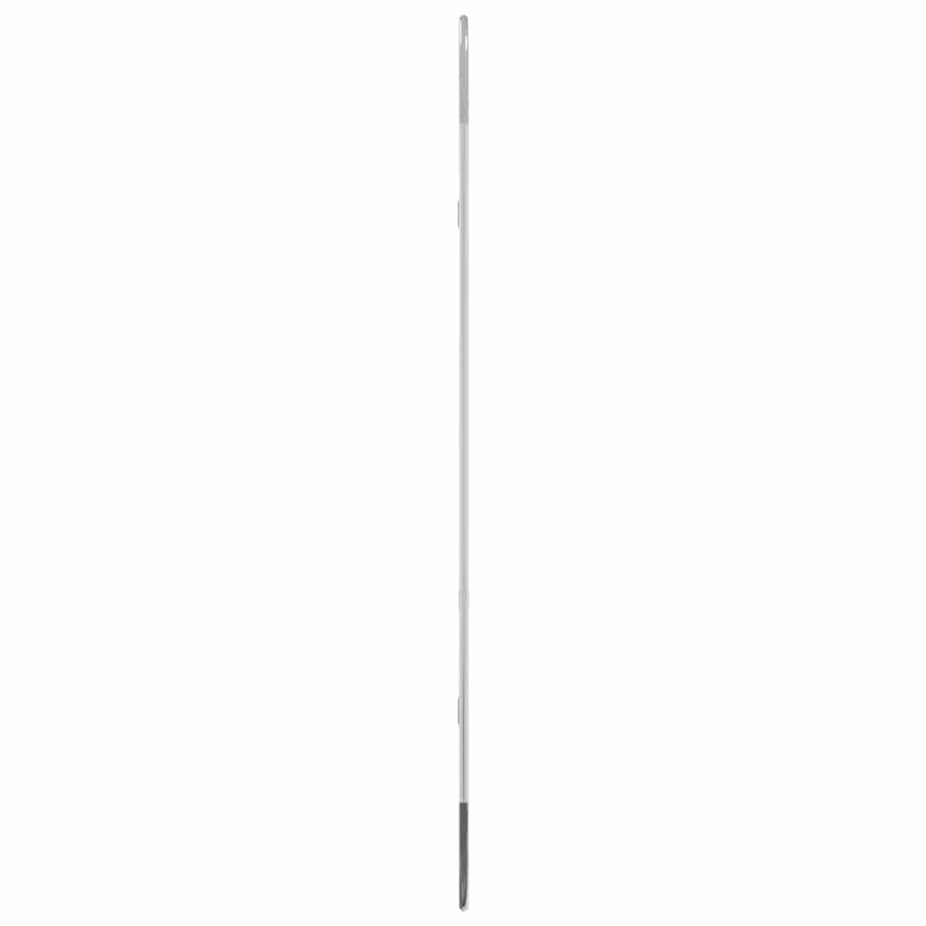 Wandspiegel Silber oval 80x35 cm mit Glas und PVC-Rahmen, dekorativer Kosmetikspiegel für Flur, Badezimmer, Schlafzimmer und Wohnzimmer, klare Reflexion für Styling und Rasur