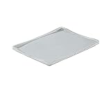 DIE BOX FABRIK Eurobehälter Deckel | Kunststoffdeckel 400x300mm | Deckel für Aufbewahrungsbox | Kunststoff Deckel | Lagerbehälter mit Griffen | robuster Deckel (400x300mm, Auflagedeckel)