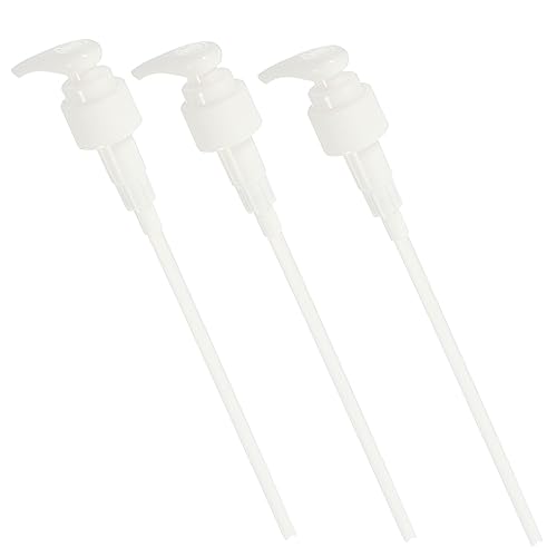 Beatifufu 3pcs Bottle Replacement Pumps for Shower Gel Shampoo Hand Soap Premium Quality Pump Head Nozzles for Bathroom Kitchen Use