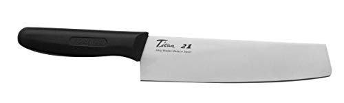 Grunwerg Silver Titan 18cm Vegetable Knife featuring a hybrid mixture of ceramic, titanium and silver – Plain Blade, Non-slip Handle