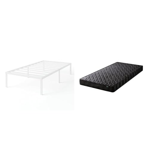 ZINUS�y�Z�b�g�����z[�V��������] Zinus (�W�k�X) Yelena Classic ���^�� �x�b�h�t���[�� �z���C�g +15cm �x�[�V�b�N �|�P�b�g�R�C���}�b�g���X �u���b�N �V���O��/�h��/�p�C�v/���[�X�y�[�X/�H��s�v/�g���ȒP /�y���{��