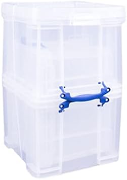 Really Useful Plastic Storage Box Bonus Pack 3x35 Litre Clear