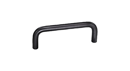 Image of Kipp 06917-235051 Aluminum Round Pull Handle, 235 mm Length, Black Anodized Matt Finish, Metric, 41 mm Height