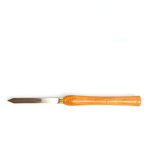 Herramientas para torneado de madera de acero rápido y mango de madera miniatura 1