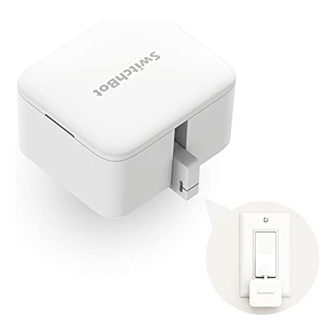 SwitchBot Smart Switch Button Pusher - No Wiring, Bluetooth App or Timer Control, Add SwitchBot Hub Mini to Make it Compatible with Alexa, Google Home, IFTTT (white) Cover