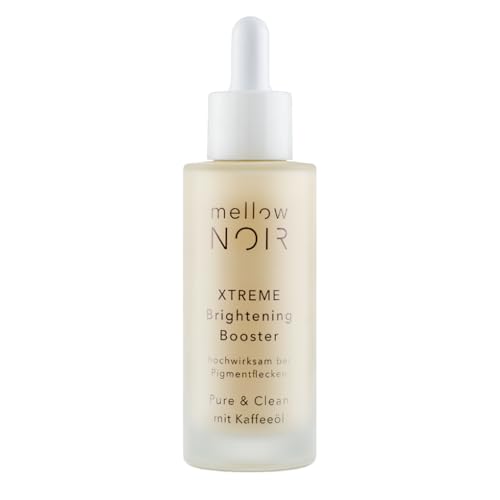 mellow NOIR XTREME Brightening Booster 30ml - Anti Pigmentflecken Serum - Reduziert dunkle Flecken, Altersflecken & Pickelmale im Gesicht und auf der Haut - Vegan - Zertifizierte Naturkosmetik