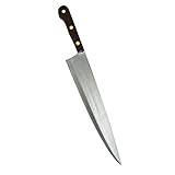 4E's Novelty 17.5' Fake Kitchen Knife Costume Prop, PE Foam Large Size Realistic Looking Halloween Prop Knife Toy for Michael Myers Costume Accessories