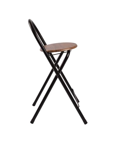 Miniatura 9 de Jardin202 - Taburete Plegable 80x40x45 Cm - Elegante Y Duradero En Negro Y Plata Con Reposapiés, Ideal Para Cocina Pack 2 Uds Negro