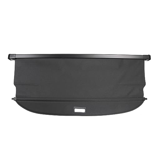 IKON MOTORSPORTS, Cargo Cover Compatible with 2022-2024 Hyundai Ioniq 5 All Models, OEM Style PVC & Aluminum Rod Black Security Rear Trunk Cover Security Retractable Shield 85940-GI000-NNB