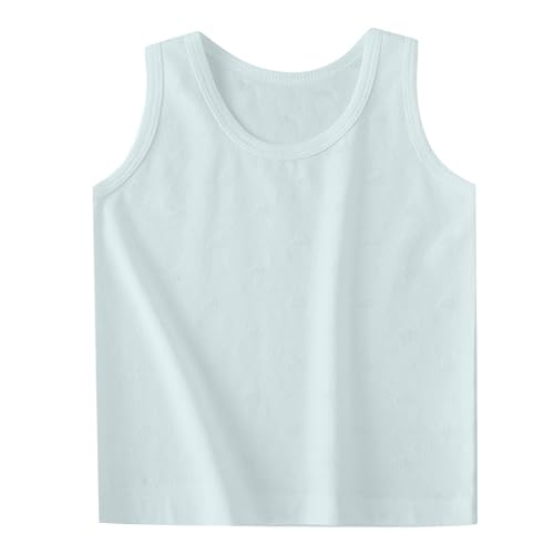 Lmdudan 3-16Y Kids Tank Tops Cotton Lightweight Summer Athletic Undershirts Boys Girls Basic Sleeveless T-Shirts Soft Blouse