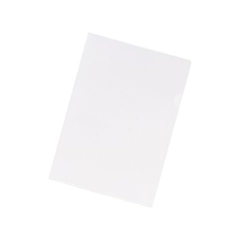 Lihit Lab G6010-1 Clear File Clear Holder, 10 Count, A4, Milky White Cover