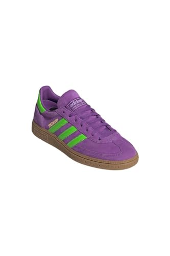 Image of adidas Handball Spezial Women's Shoes, Active Purple /Solar Green /Gum, Size 8.5