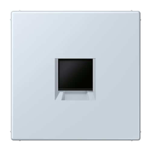 Plaque modulaire Jack-Rad JUNG pour salon contemporain et bureau multimédia épuré