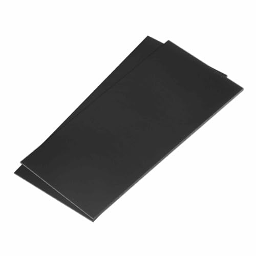 Image of DMiotech 2 Pack 6 x 12 x 0.15 Inch Plastic UHMW Sheets, Ultra High Molecular Weight Polyethylene, Opaque Black Polyethylene Board for Automotive, Chemical, Manufacturing, DIY Home Kitchen