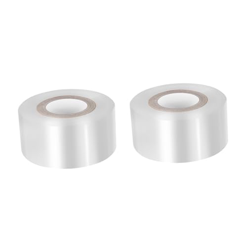 Gogogmee 2Rolls Self Adhesive Grafting Tape Durable Transparent Floral Tape for Plant Care Gardening and Flower Arrangements Flexible Wide for