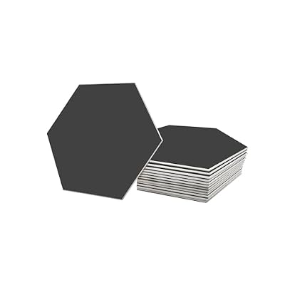 Avant Decor | Peel and Stick Kitchen Backsplash Tiles | Stone Composite Hexagon Solid Color | Stick On Wall Tiles | Easy DIY Installation | 6” x 6.9” | Box of 30 Tiles
