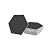 Avant Decor | Peel and Stick Kitchen Backsplash Tiles | Stone Composite Hexagon Solid Color | Stick On Wall Tiles | Easy DIY Installation | 6” x 6.9” | Box of 30 Tiles