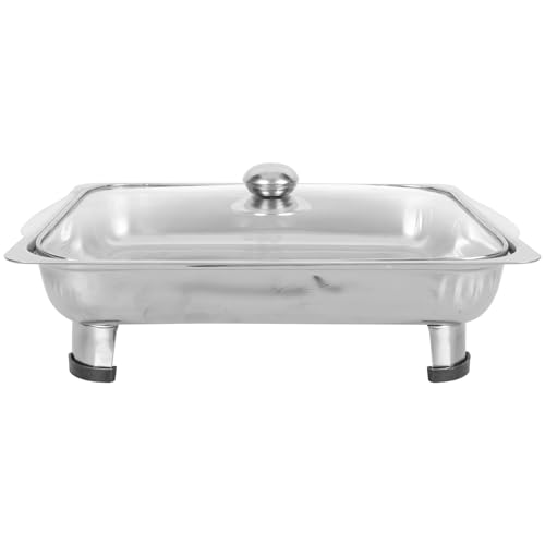 Set di vassoi da buffet in acciaio inox, scaldavivande con