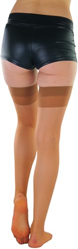 Image of ToBeInStyle Women's Sheer Banded Thigh High Socking w /Opaque Band