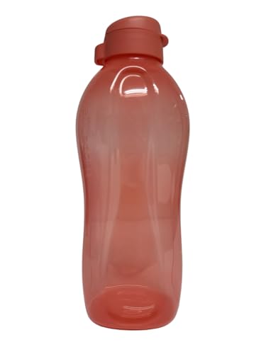 Tupperware To Go Eco Easy 2 l de botella con cierre de clip Flip Top 2000 ml (salmón)
