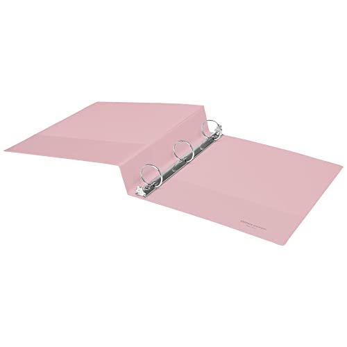 Office Depot® Brand 3-Ring Durable View Binder, 1-1/2" Round Rings, 49% Recycled, Blush #TOP2