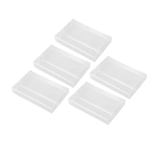 Unomor Retro Small Cassette Boxes Plastic Cassette Tape Holder Cassette Case for Tape Protection and Storage